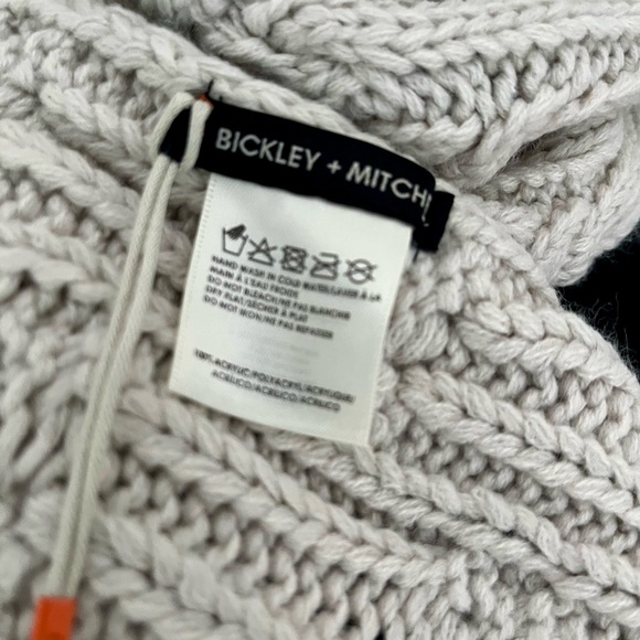 2 for $20. Bickley & Mitchell 88” cable knit scarf in Linen.. NWT - Picture 2 of 7